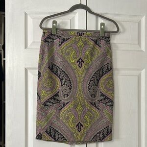 Paisley Patterned JCrew Skirt